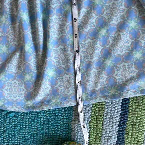 NY Collection Peasant Mixed Print Top Mini Dress • Size Small, runs large as top - Picture 5 of 7